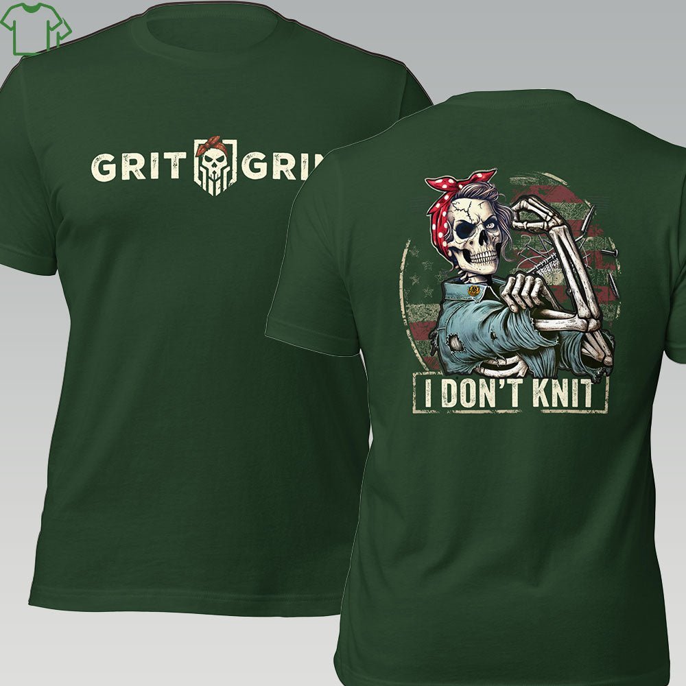 ROSIE DOSN"T KNIT - Grit & Grin Apparel