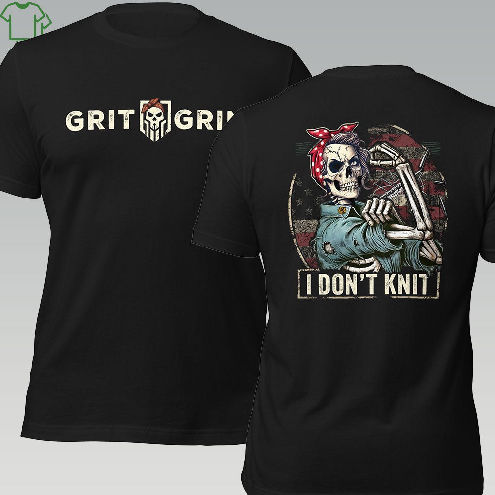 ROSIE DOSN"T KNIT - Grit & Grin Apparel
