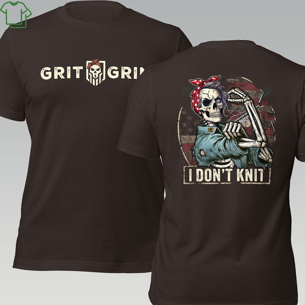 ROSIE DOSN"T KNIT - Grit & Grin Apparel
