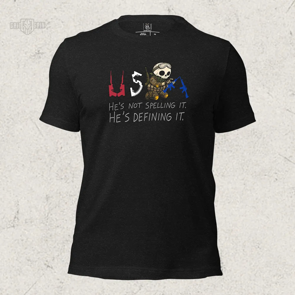 USA: BUILT, NOT SPELLED - Grit & Grin Apparel