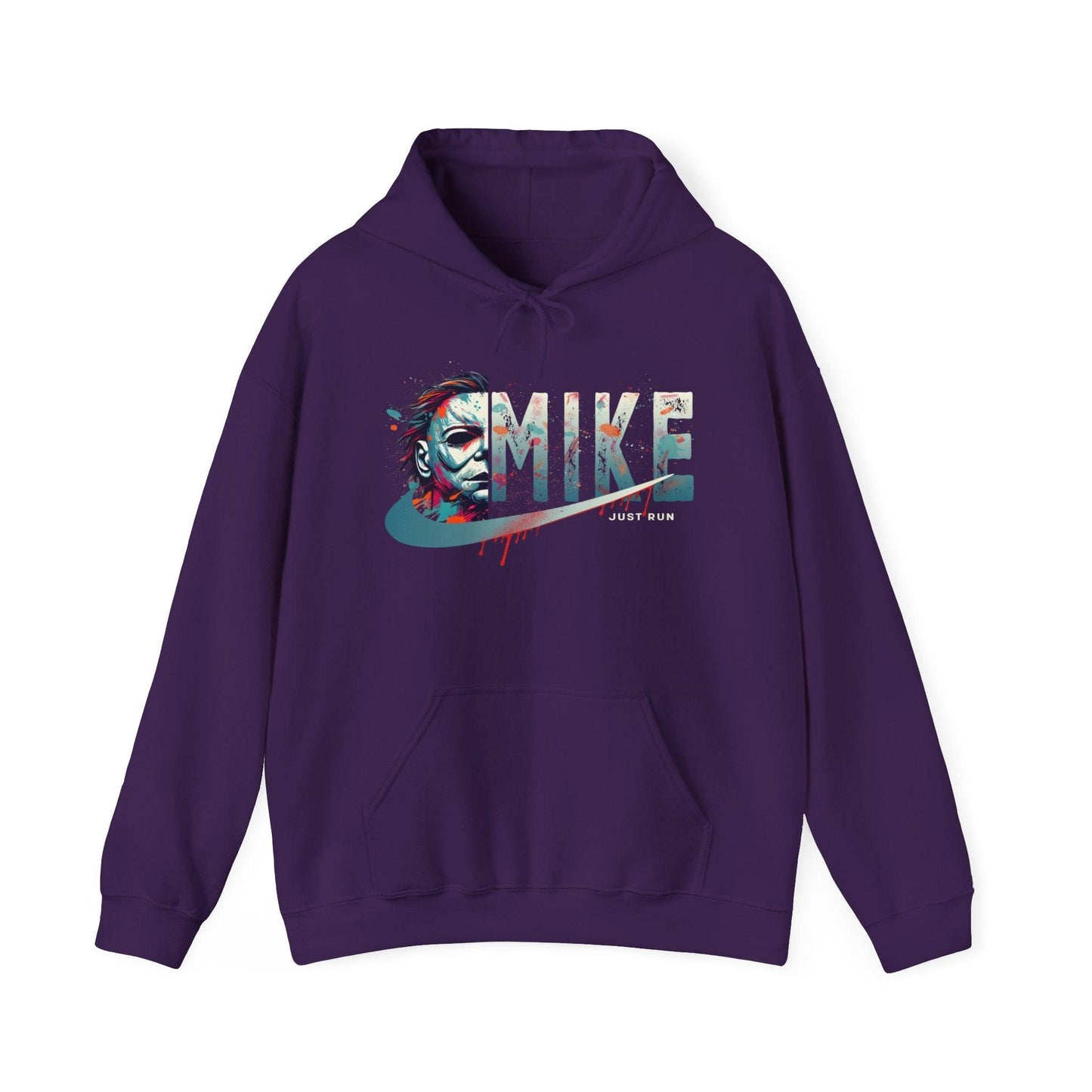 Just Run Slasher Mike Hoodie Bold Horror Meets Iconic Style Hooded Sweatshirt - Grit & Grin