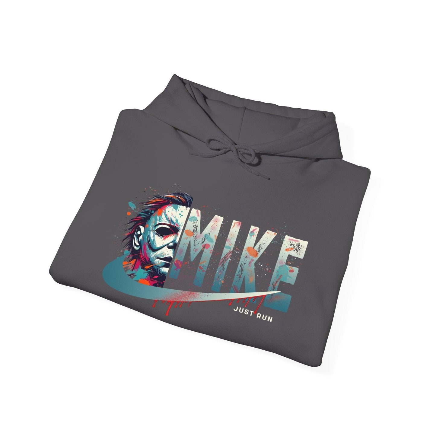 Just Run Slasher Mike Hoodie Bold Horror Meets Iconic Style Hooded Sweatshirt - Grit & Grin