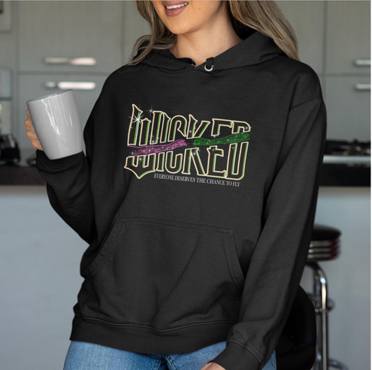 WICKED for Adult Broadway and Movie Inspired Hoodie