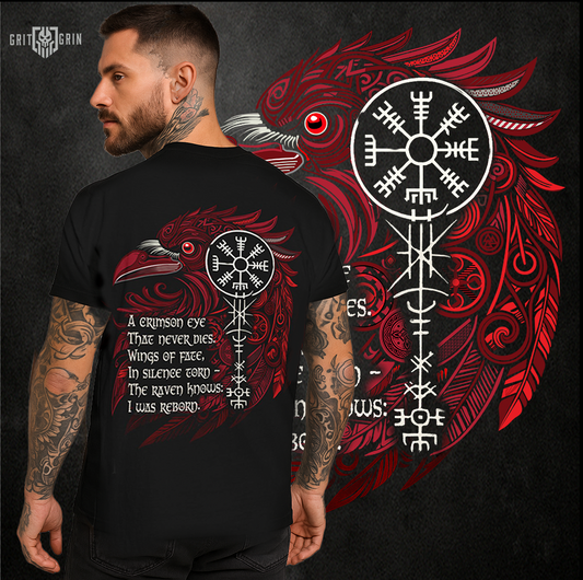 I Was Reborn – Norse Raven Sigil