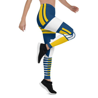 Victory Flex Leggings - Muscle Hustle Navy Edition - Grit & Grin