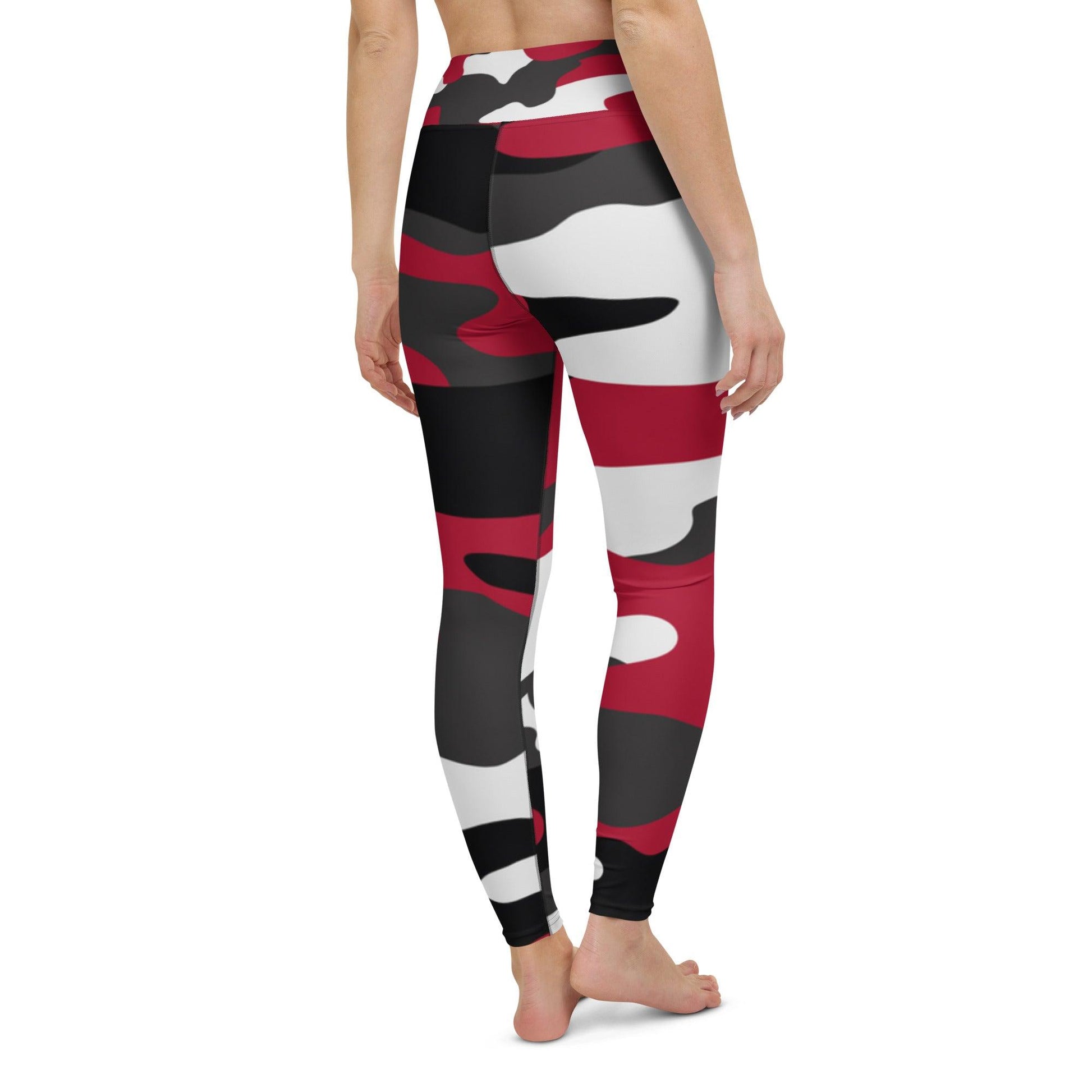 Victory Flex Red Surge Yoga Leggings - Grit & Grin