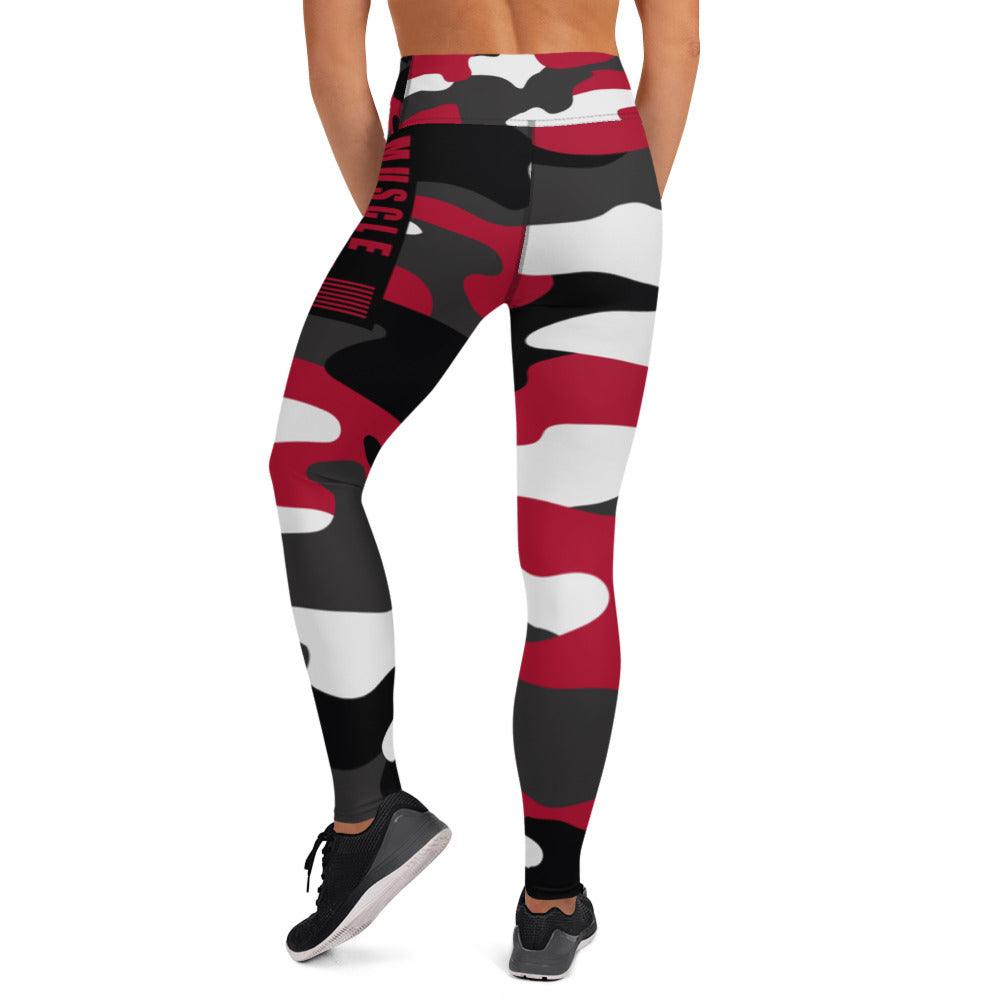 Victory Flex Red Surge Yoga Leggings - Grit & Grin