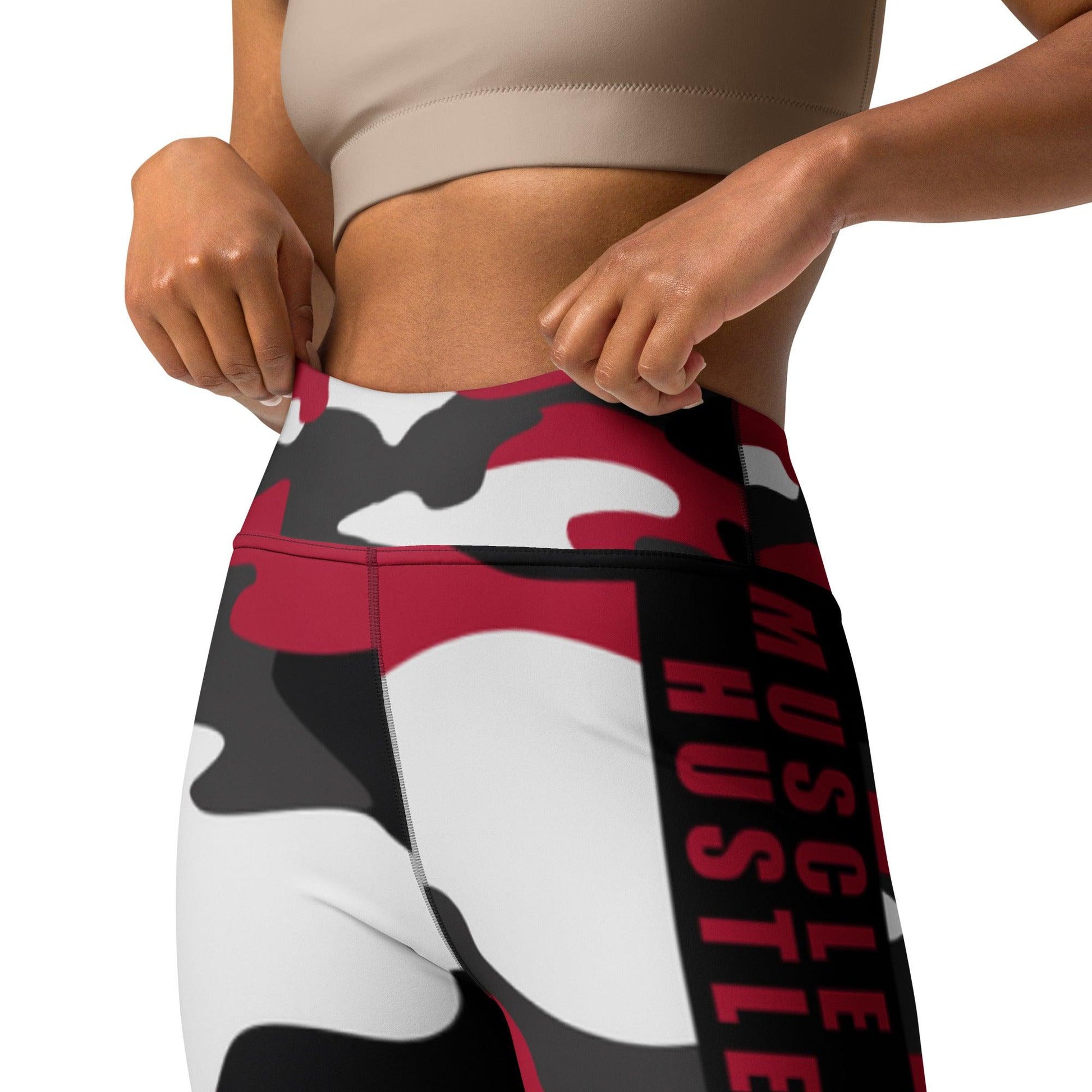 Victory Flex Red Surge Yoga Leggings - Grit & Grin