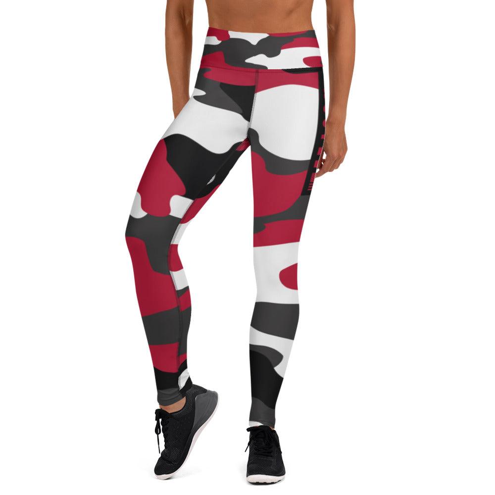 Victory Flex Red Surge Yoga Leggings - Grit & Grin