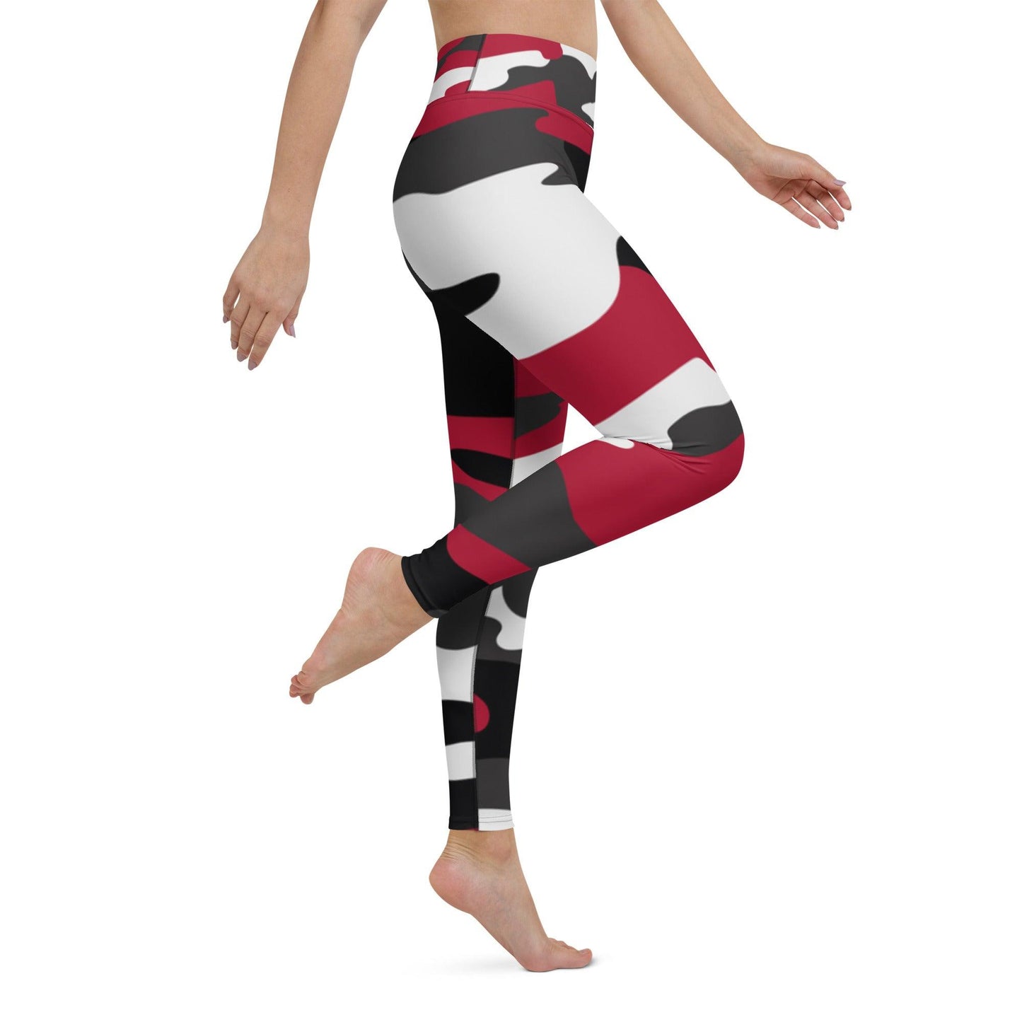 Victory Flex Red Surge Yoga Leggings - Grit & Grin