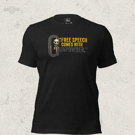 FREE SPEECH COMES WITH GUNPOWDER LIMITED EDITION/100 units - Grit & Grin Apparel