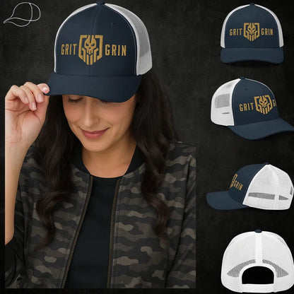 NAVY/WHITE - THE VALKYRIE - Grit & Grin Apparel