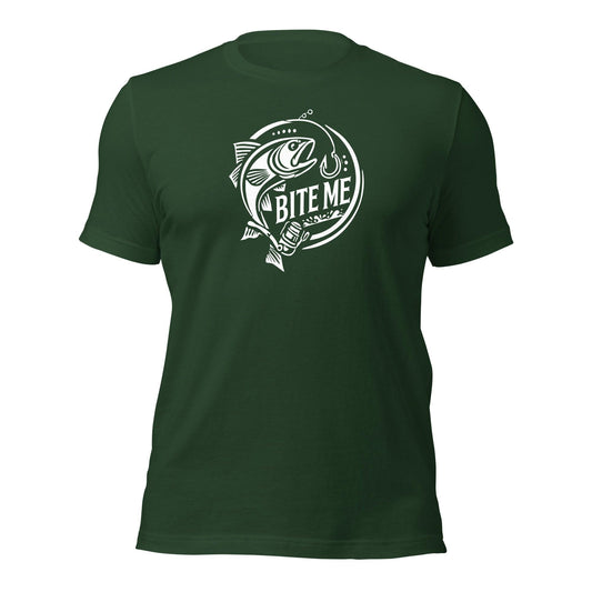 Bite Me” Fishing Graphic Tee with Splash Design - Grit & Grin